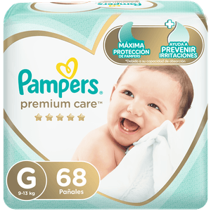 Pampers Pañal Infantil Premium Care G 68 Unidades