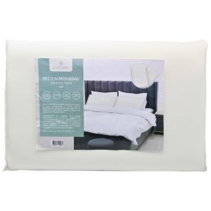 Behome Set Almohadas Memory Foam 2 Unidades