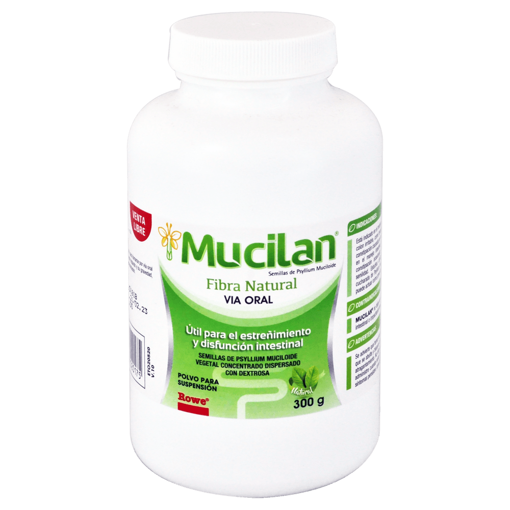Mucilan Polvo Para Suspensión Natural Frasco 300 g - Farmacias Medicity