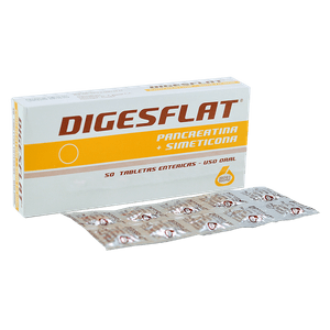 Digesflat Tabletas 0.17 g Caja 50 Unidades