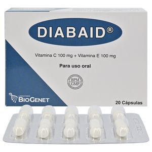 Diabaid Cápsulas 100mg+100mg Caja 20 Unidades