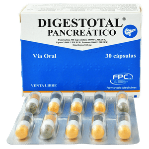 Digestotal Pancreático Cápsulas Caja 30 Unidades