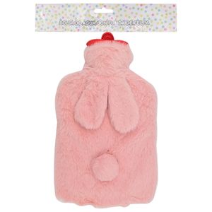 Bolsa De Agua Caliente 2 Litros Con Funda De Felpa Conejo Rosa