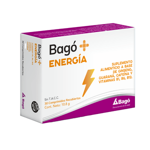 Bagó+ Energía Comprimidos Caja 30 Unidades
