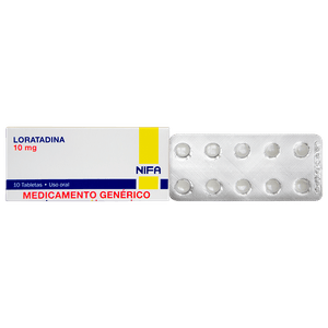 Loratadina Nifa Tabletas 10 mg Caja 10 Unidades