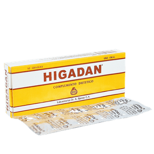 Higadan Grageas Caja 50 Unidades