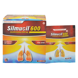 Silmucil Polvo 600 mg Sobre 1g Caja 20 Unidades