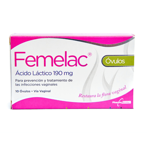Femelac Óvulos 190 mg Caja 10 Unidades