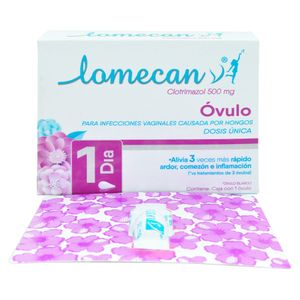 Lomecan V Óvulos 500 mg Caja 3 Unidades