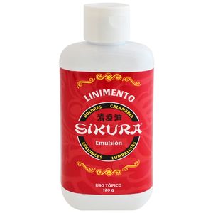 Sikura Linimento Emulsión 1g/8.5g Frasco 120 g