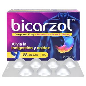 Bicarzol Cápsulas 600/10mg Caja 28 Unidades