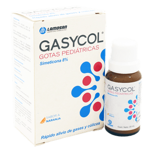 Gasycol Gotas Orales 8% Naranja Pediátrico Frasco 20 ml