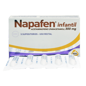 Napafen Supositorios Rectales 300 mg Infantil Caja 5 Unidades