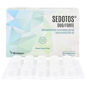 Sedotos Duo Forte Tableta 60mg/600mg Caja 10 Unidades