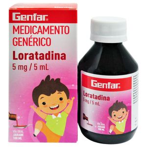 Genfar Loratadina Jarabe 5mg/5ml Frasco 100 ml