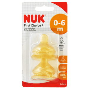 Nuk Tetinas First Choice Latex 0-6 Meses 2 Unidades