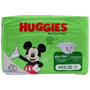 Huggies Pañal Infantil Active Sec Mediano 25 Unidades