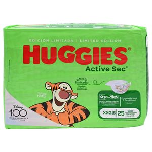 Huggies Pañal Infantil Active Sec Extra-Extra Grande 25 Unidades