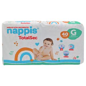 Nappis Pañal Infantil Totalsec Grande 40 Unidades