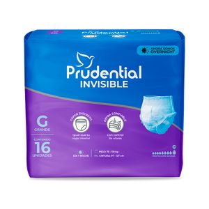 Prudential Ropa Interior Invisible G 16 Unidades