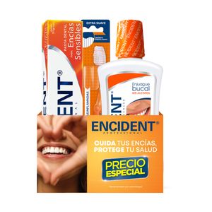 Encident Pack Pasta + Enjuague + Cepillo