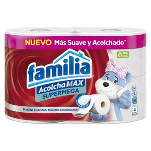 Familia Papel Higiénico Acolchamax SuperMega 4 unidades