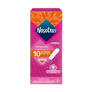 Nosotras Tampones Digital Super 10 Unidades