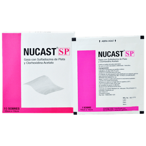 Nucast Sp Gasas 10cm X 10cm Caja 10 Unidades