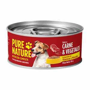 Pure Nature Alimento Húmedo Perro Carne/Vegetales 85 g