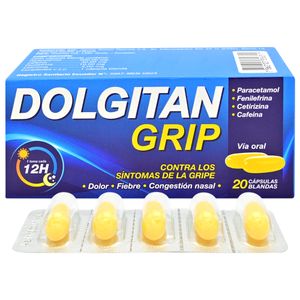 Dolgitan Grip Capsula Blanda 12horas Caja 20 Unidades