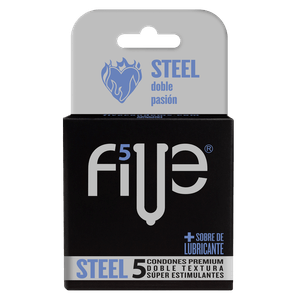 Five Preservativos Steel 5 Unidades