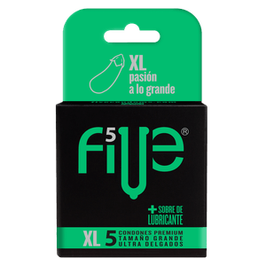 Five Preservativos Xl 5 Unidades