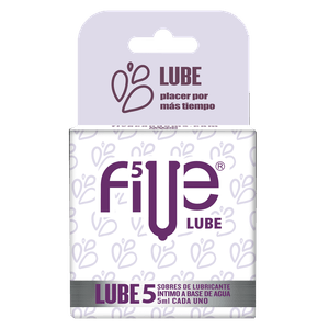 Five Gel Lubricante Lube Sobre 5 ml Caja 5 Unidades