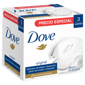 Dove Jabón en Barra Tripack Original Cremoso 270 g