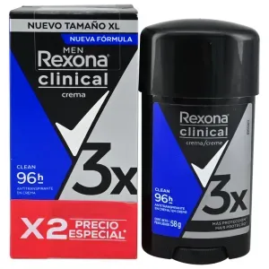 Rexona Desodorante Crema Clinical Clean XL 58 g 2 Unidades