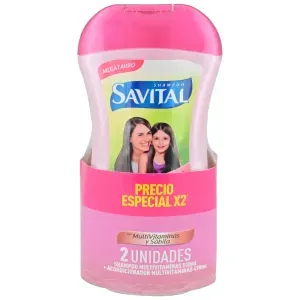 Savital Kit Shampoo + Acondicionador Multivitaminas Y Sábila