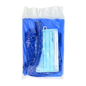 Intexmed Kit Bata Multiuso, Zapatones, Gorro, Mascarilla Paq*1
